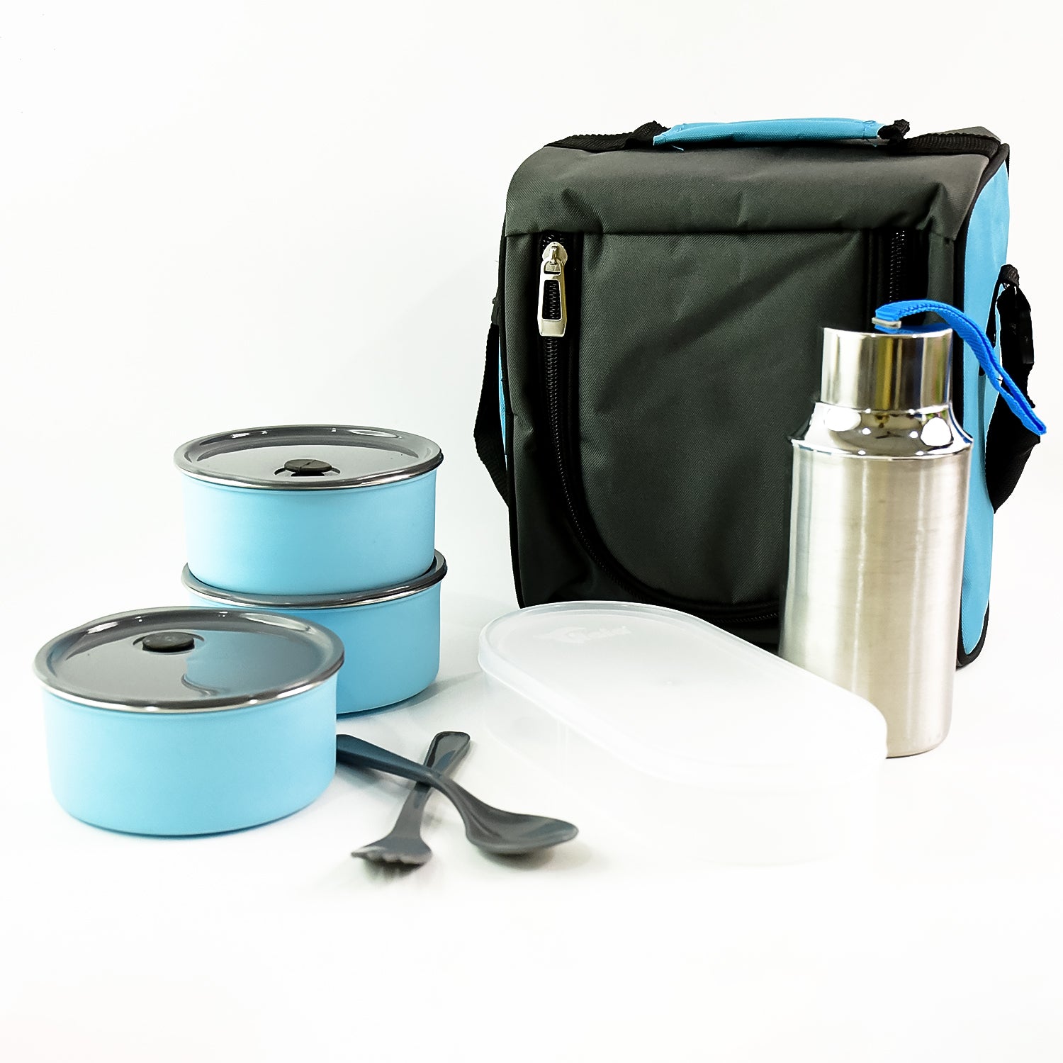 Tasty Lunch Case Set With Insulated Carry Bag - Shop Gharse