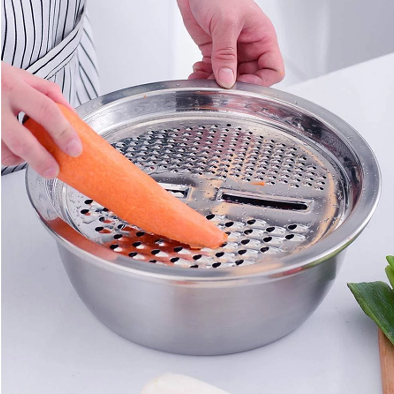 2601 3 In 1 Kitchen Multipurpose Julienne Grater Salad Maker - Shop Gharse