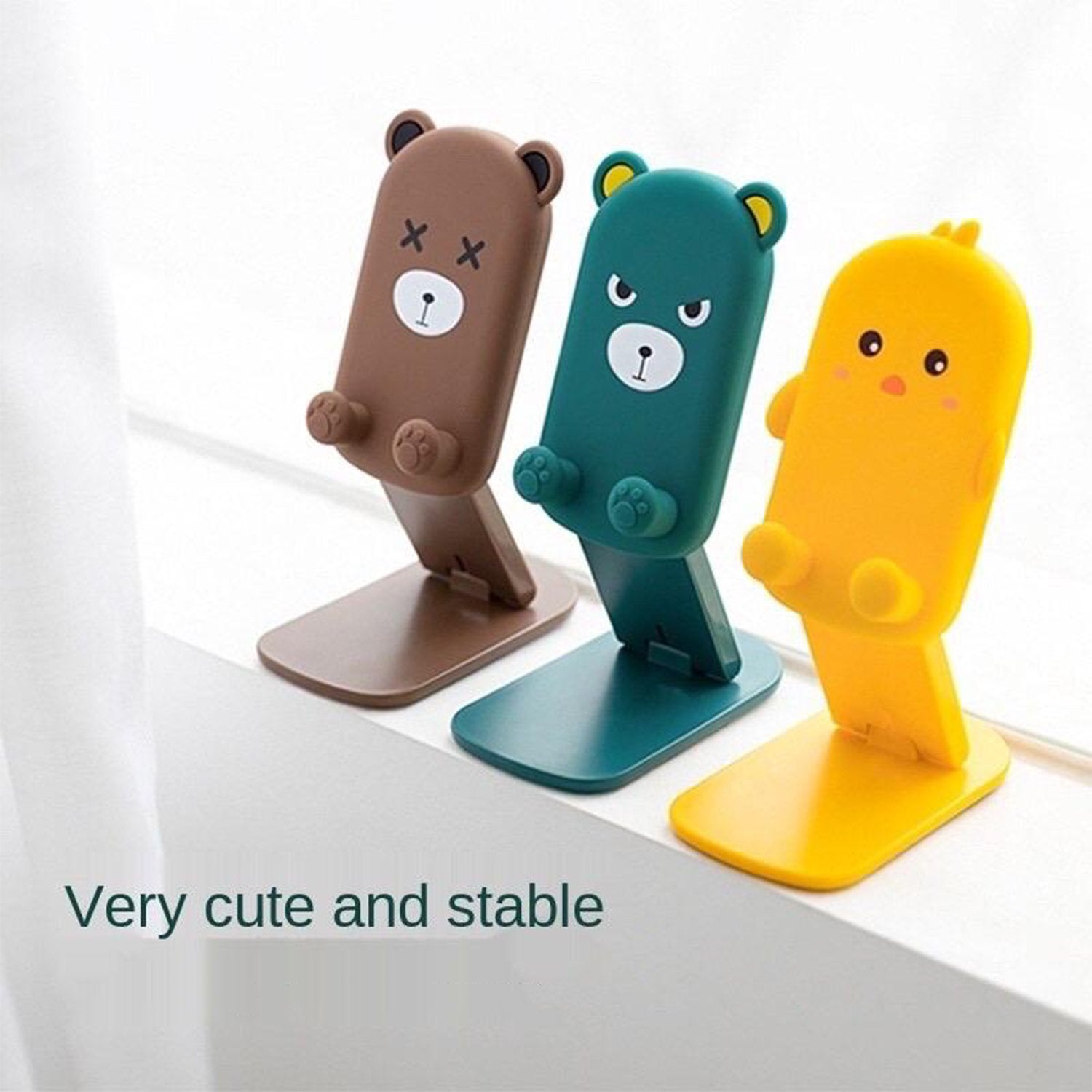 0216 Cute Cartoon Design Multi-angle Adjustable Foldable Mobile Stand - Shop Gharse