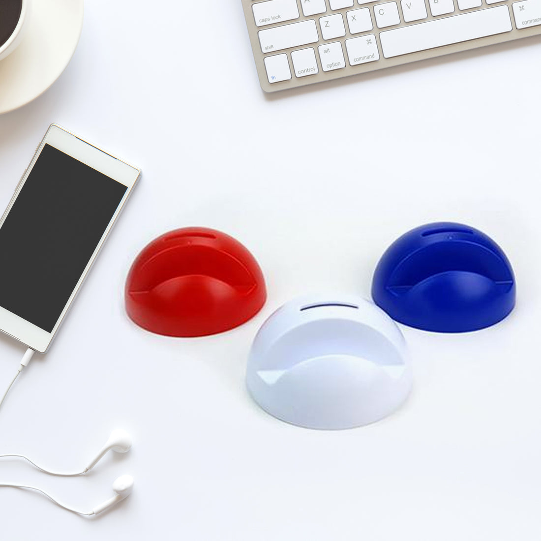 2in1 Abs Plastic Phone Holder Phone Stand With Coin Bank (1 Pc) - Shop Gharse