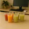 Matt Finish Glass Tumbler Set (Approx 300ml  6 Pc) - Shop Gharse