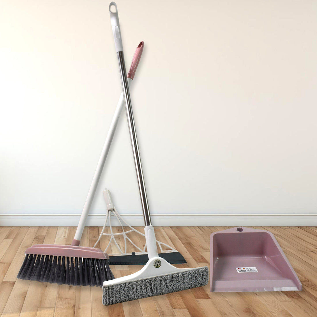 Dustpan Kitchen Wiper Window Cleaning Squeegee Tool  Broom Brush (4 Pcs Combo) - Shop Gharse