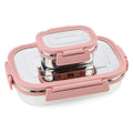 Premium Stainless Steel Leak Proof Air Tight Lunch Boxes (900ml+200ml Approx  2 Pc Set) - Shop Gharse