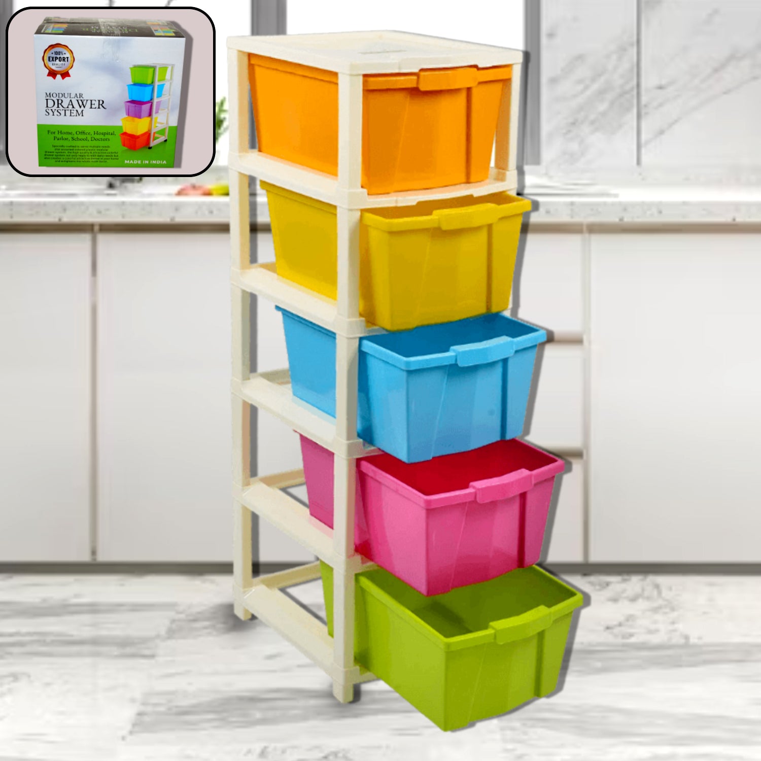 0769 Multipurpose Modular Drawer Organizer Storage Box - 5 Layers - Shop Gharse