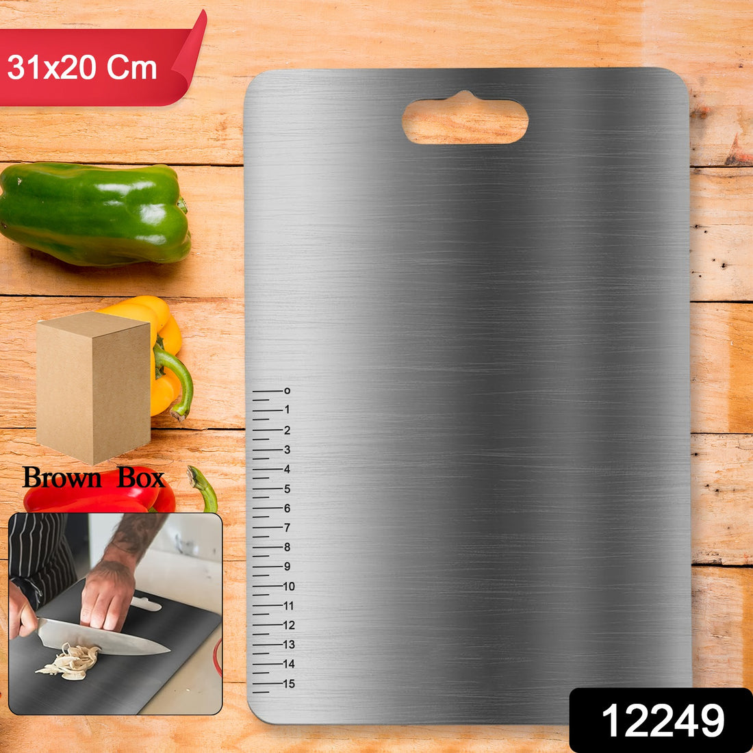Stainless Steel Vegetable  Fruit Cutting Chopping Board (3120 Cm  1 Pc) - Shop Gharse