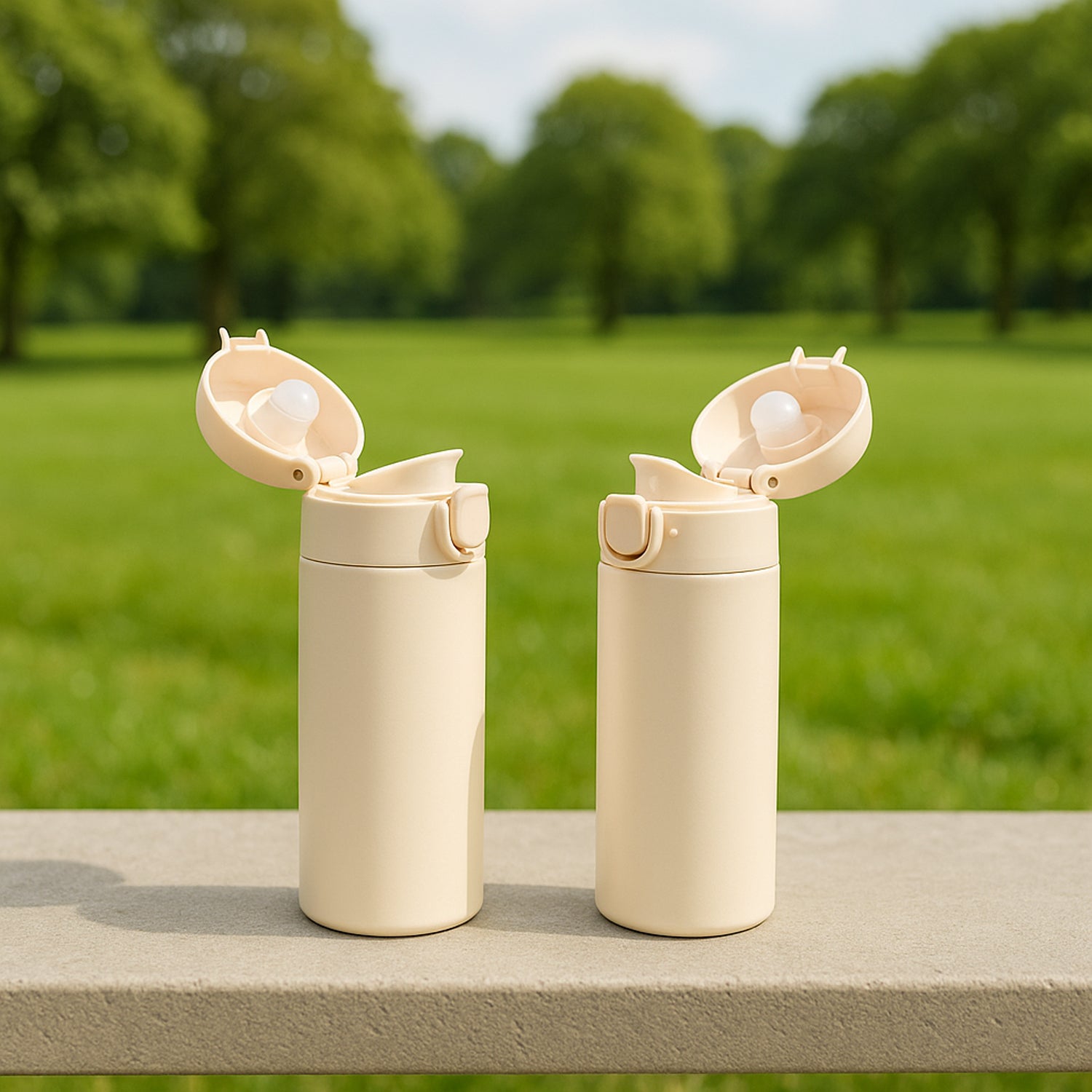 Stainless Steel Thermos Water Bottle 320lm (1 Pc) - Shop Gharse