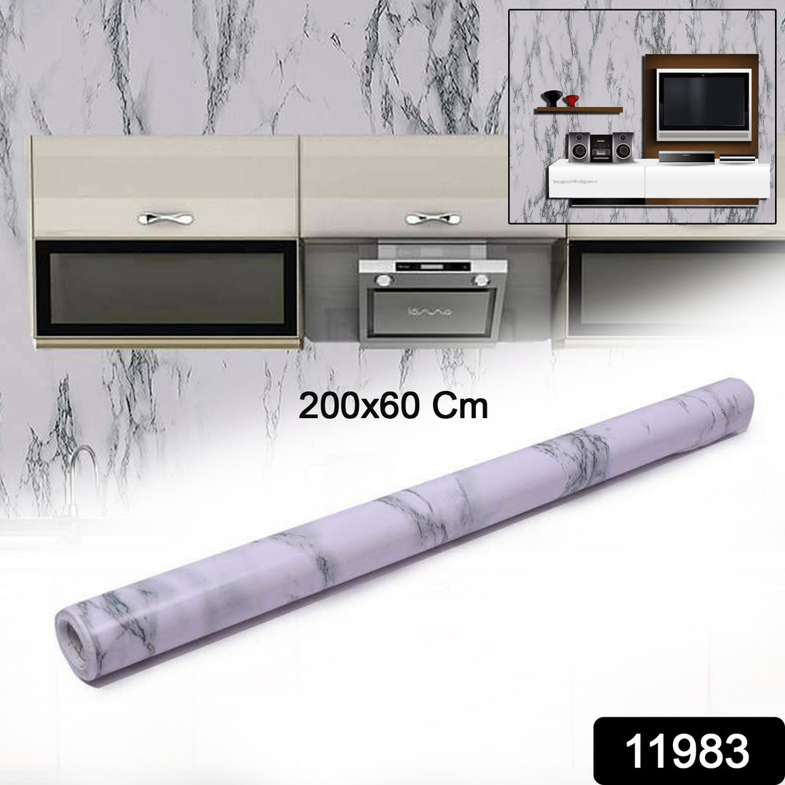 Adhesive Kitchen Wallpaper (2m X 60 Cm) - Shop Gharse