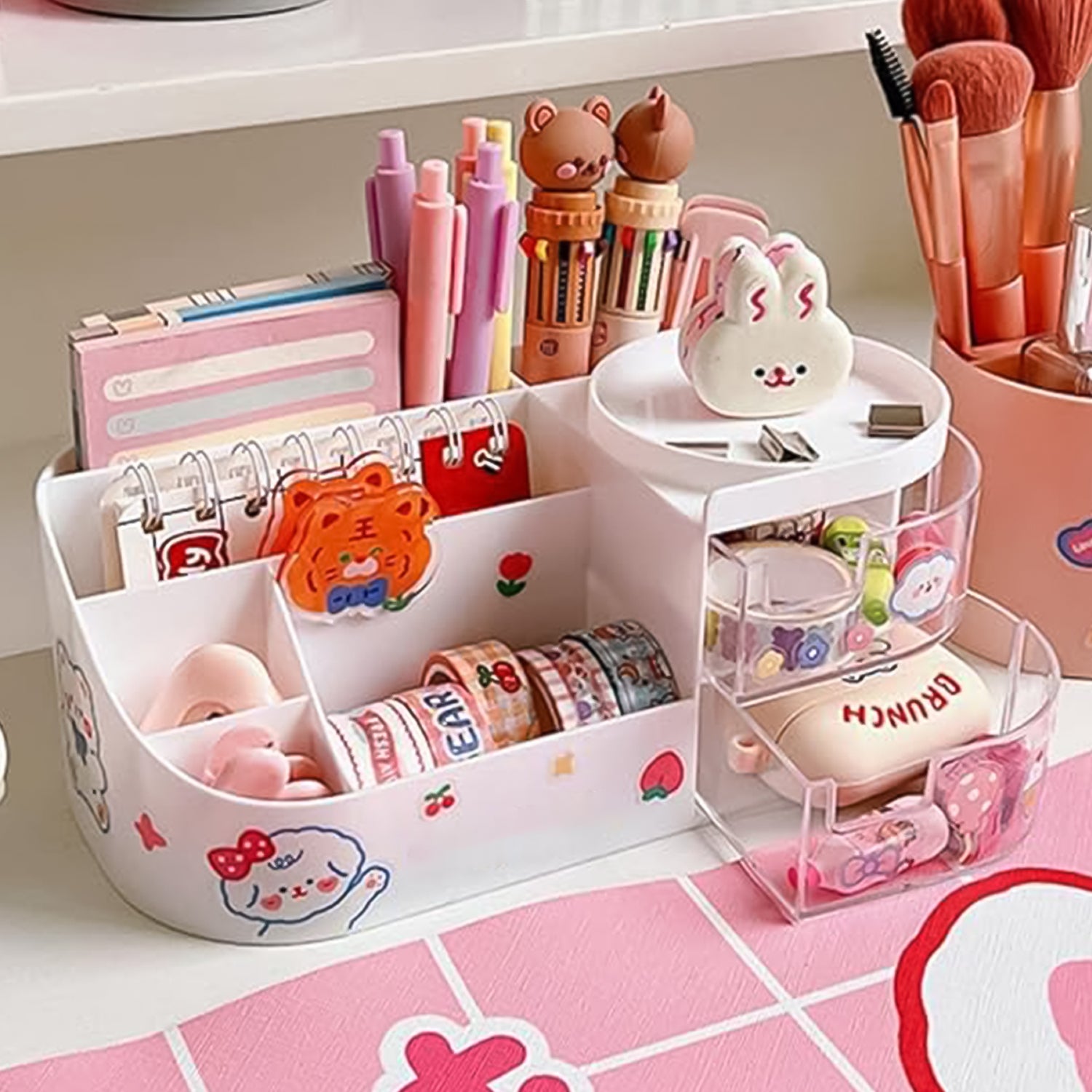 Multi-functional Plastic Vanity Storage Box - Shop Gharse