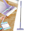 Automatic Cloth Changing Mini Mop With Push Pull Cloth Changing Handle (1 Pc) - Shop Gharse