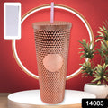 Studded Cup Tumbler Straw Lid - Plastic Double Walled Cold Cup For Iced Coffee - Shop Gharse