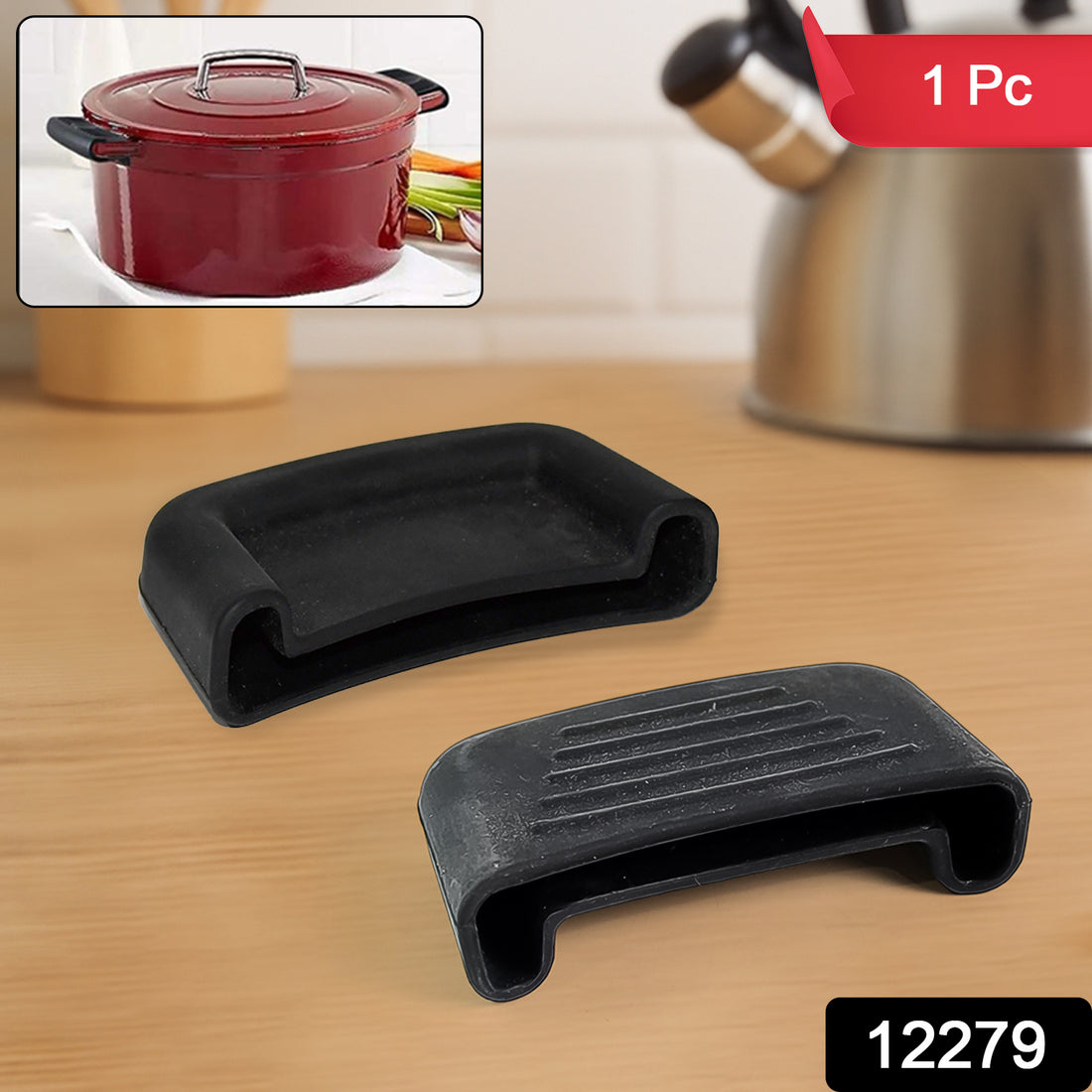 Premium Silicone Heat Resistant Pot Handle Cover For Cookware (1 Pc) - Shop Gharse