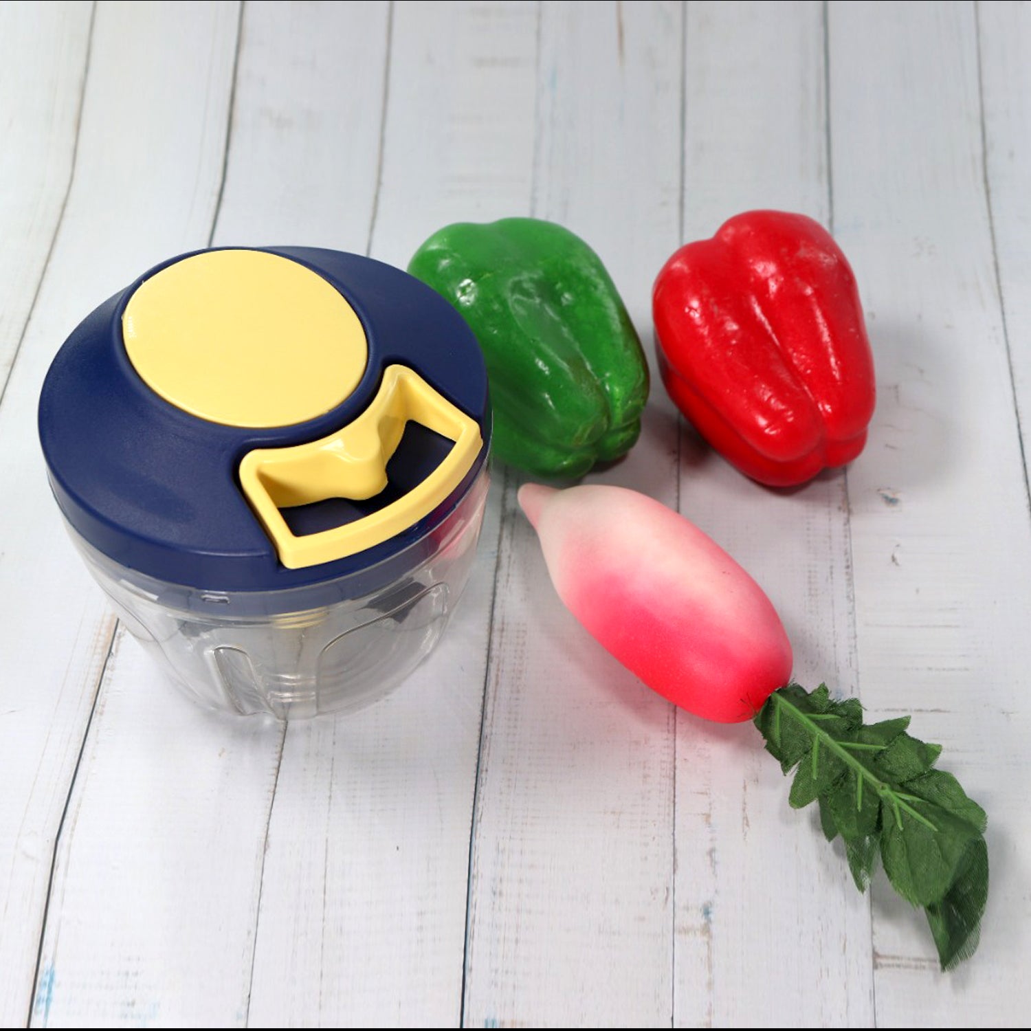 0089 Chopper With 4 Blades For Effortlessly Chopping Vegetables And Fruits For Your Kitchen (650ml) - Shop Gharse