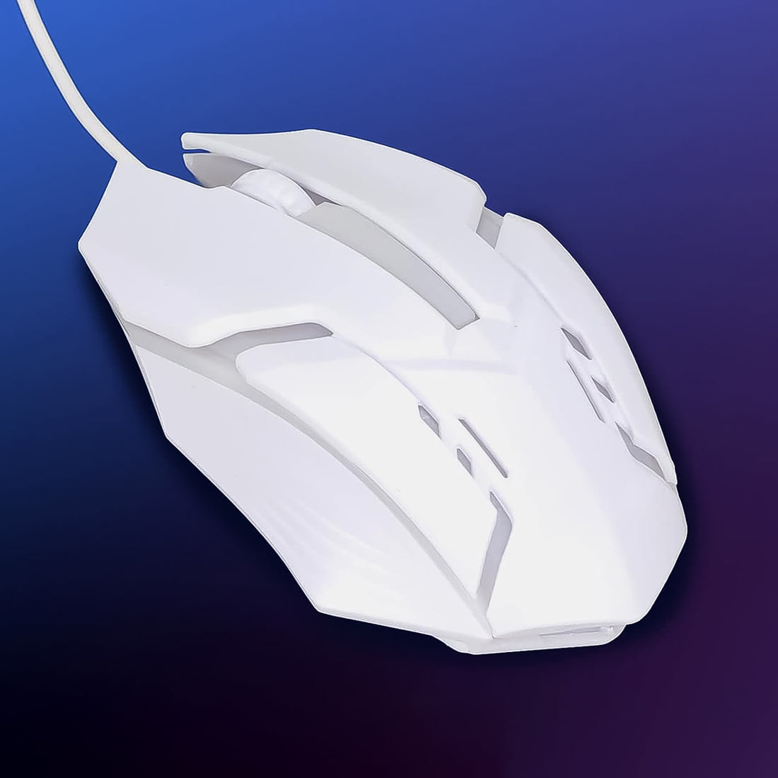 Usb Wired Mouse Gaming Mouse Colorful  Lighting Luminous  (1 Pc  Wihte) - Shop Gharse