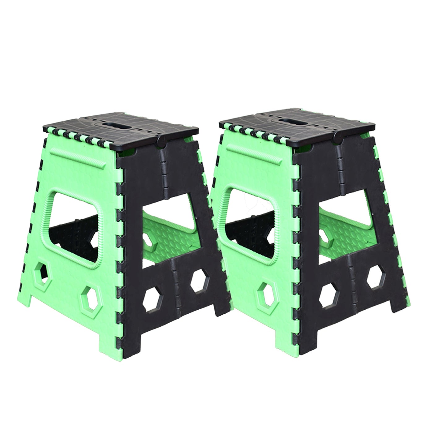 7050 1pc 18inch Folding Stool For Adults And Kids Also For Kitchen Stepping With (Brown Box) - Shop Gharse