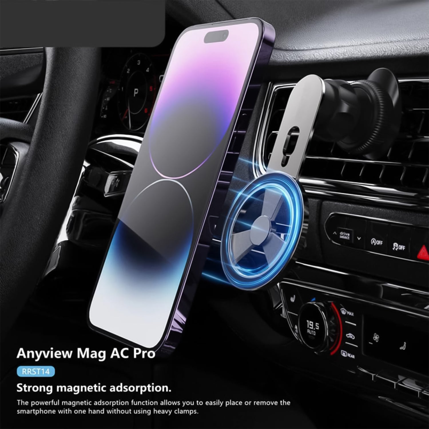 360 Rotatable  Foldable Air Vent Magnetic Phone Holder (1 Pc) - Shop Gharse