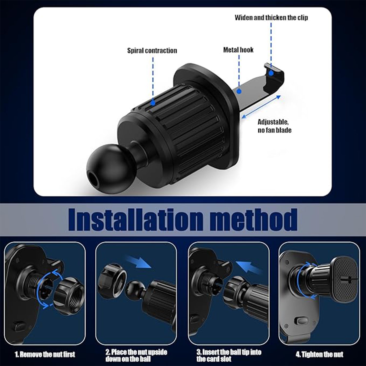 Universal Air Vent Gravity Car Phone Holder Mount (1 Set) - Shop Gharse