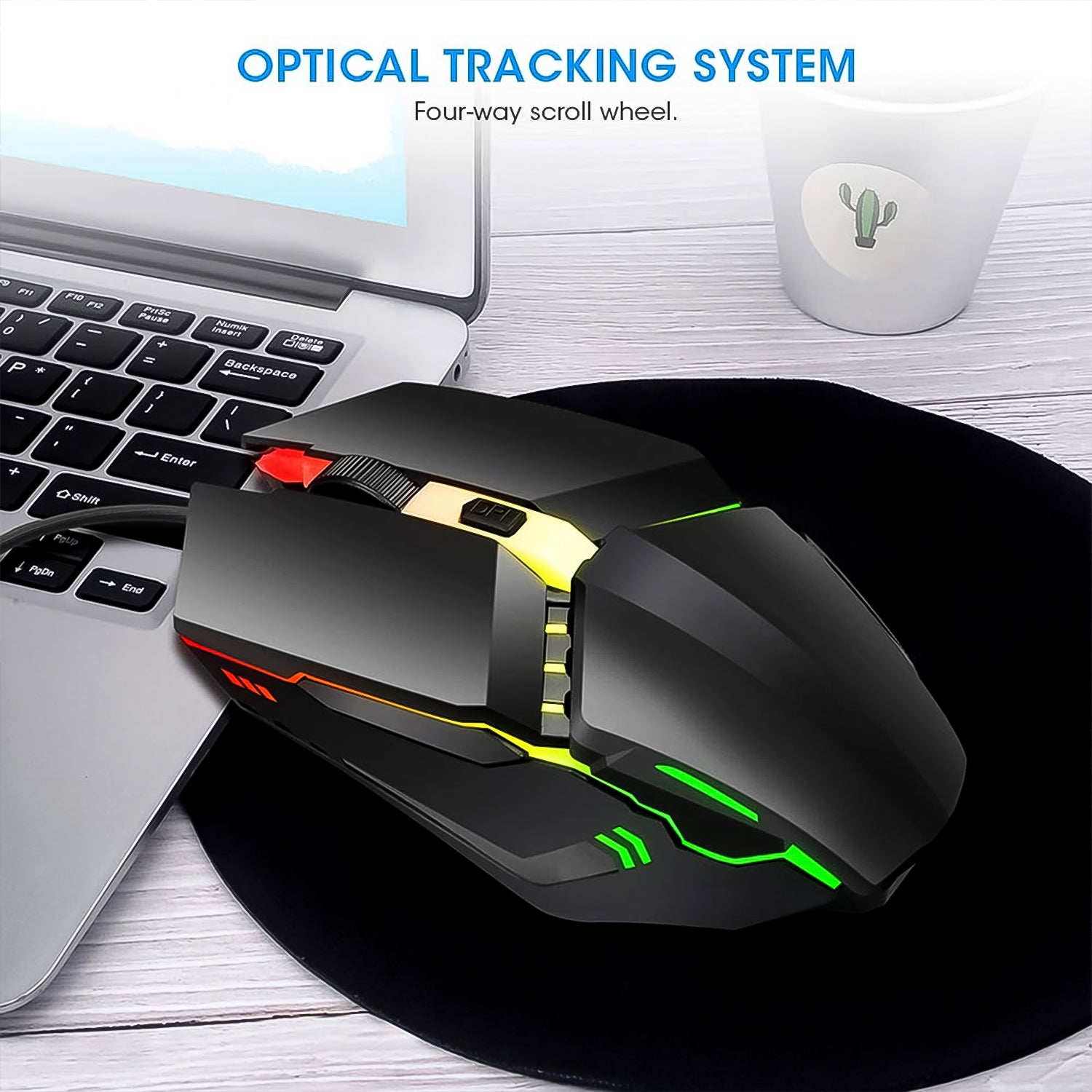 Usb Wired Mouse Ergonomic Design Gaming Mouse (1 Pc) - Shop Gharse