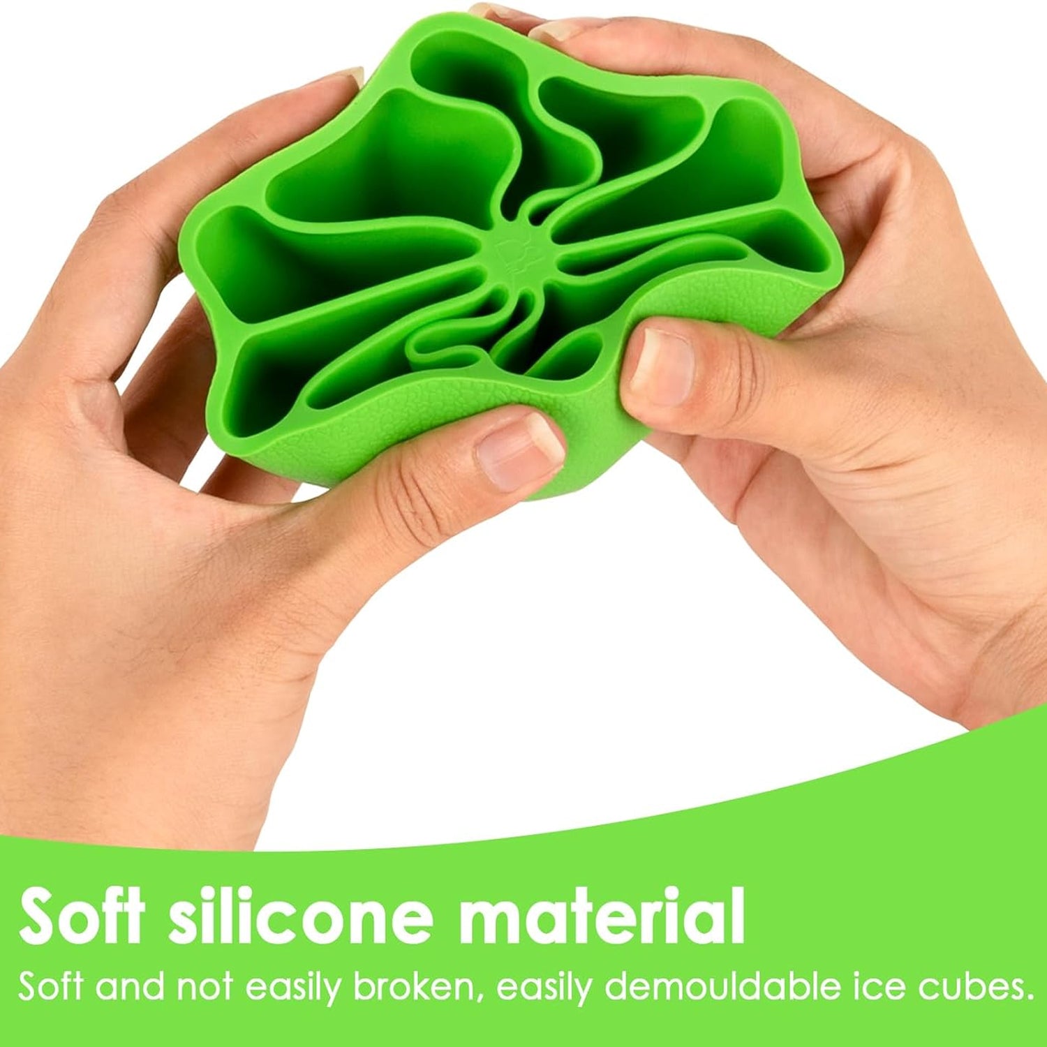 Lemon Shape Flexible Silicone Ice Cube Tray  8-slot Round Ice Mold (1 Pc) - Shop Gharse