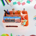 17671 Tissue Paper Storage Holder Stationery Storage Remote Control Decorative Pen Pencil Napkin Mobile Phone Multi-function Desk Storage Organizer For Home And Office (6 Compartment) - Shop Gharse