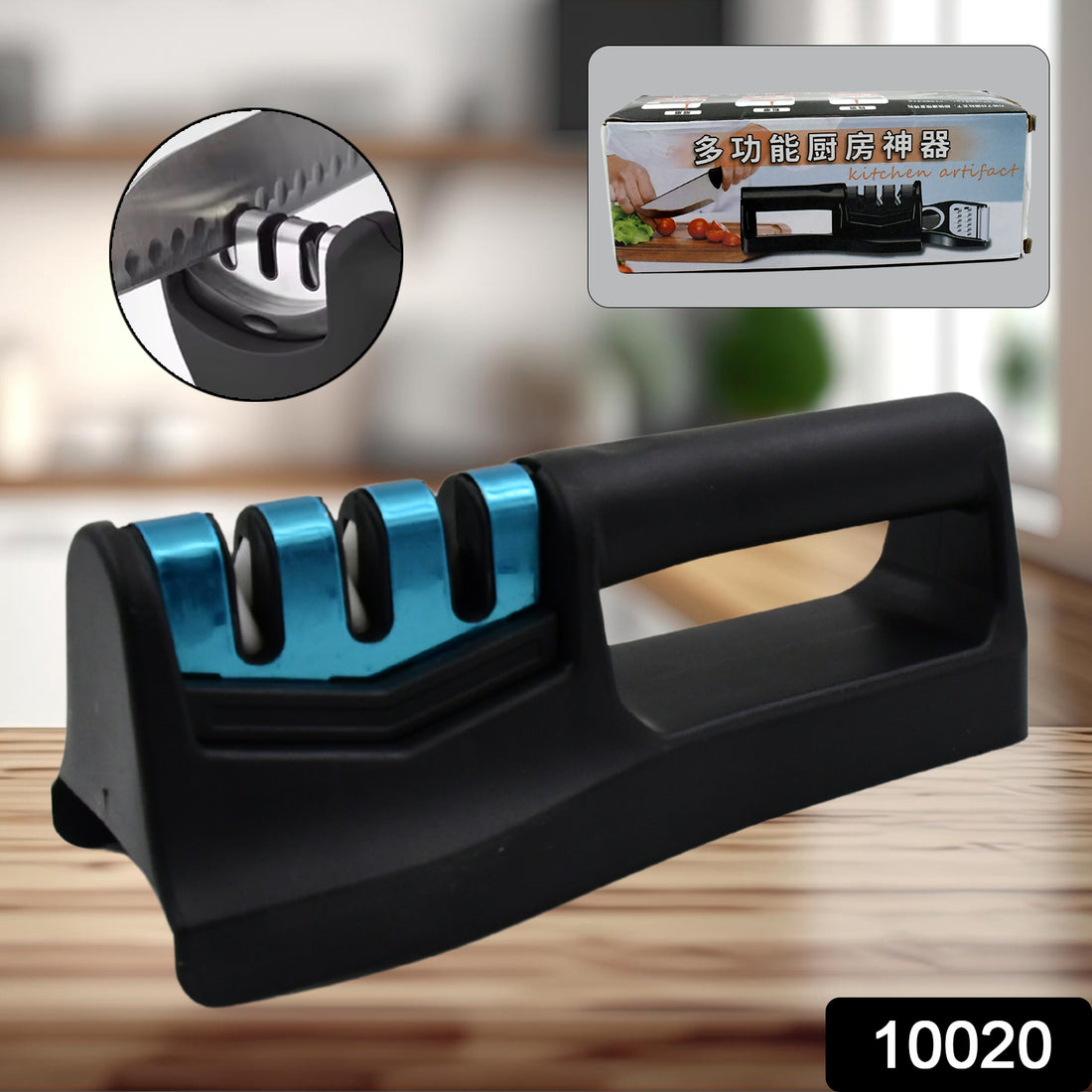 10020 Knife Sharpener For Kitchen  Knife Sharpener With Vegetable Chopper And Fish Scale Remover  Handheld Knives  Pocket Knife Sharpener  Knife Sharpener For Chefs  Serrated Knife (9in1) - Shop Gharse