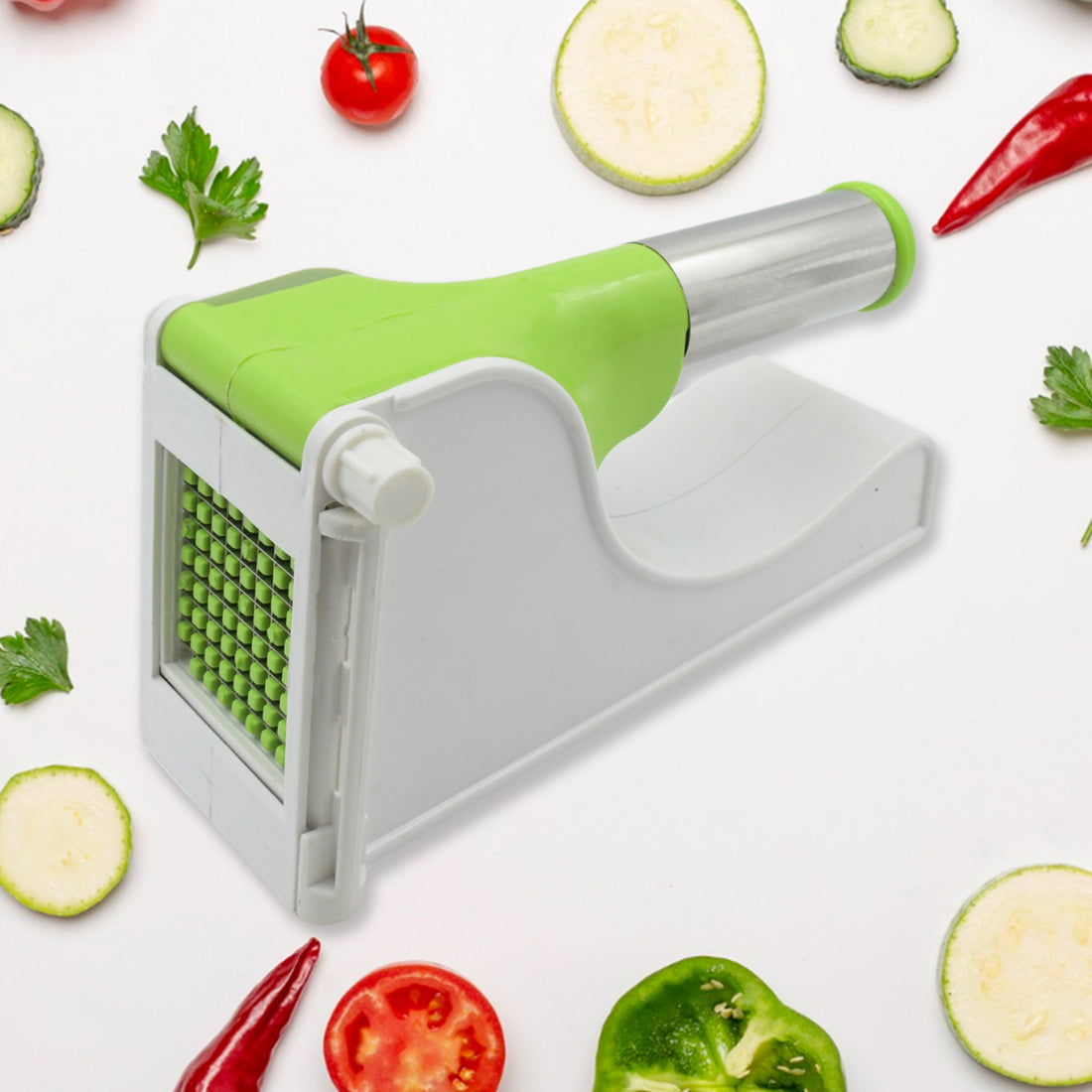 114 Virgin Plastic French Fry Chipser Potato Chipserpotato Slicer With Container - Shop Gharse