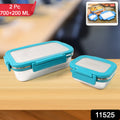 Apex Jerry Lunch Box Premium Stainless Steel Food Container (2 Pc  700+200 Ml Approx) - Shop Gharse