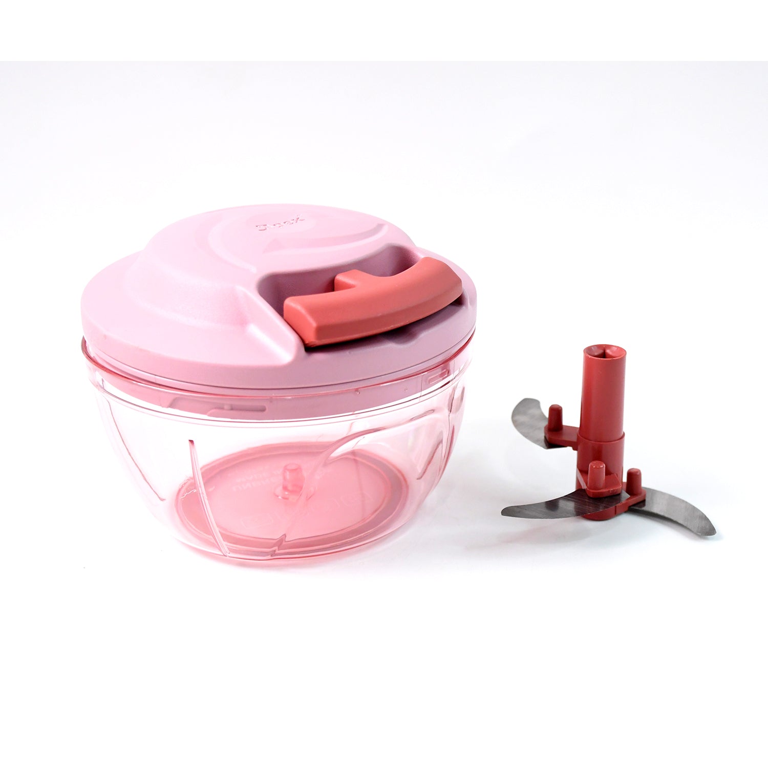 Apex Power-x Triple Stainless Steel Blades And Hand-pull Vegetable Chopper (500ml) - Shop Gharse