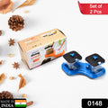 0148 Dining Table Stand 2 Pcs Pickle Jar Spice Tray Spoons Virgin Plastic Kitchen Storage Container Serving Salt Pepper Sauces Chutney Masala Mukhwas Aachar - Shop Gharse