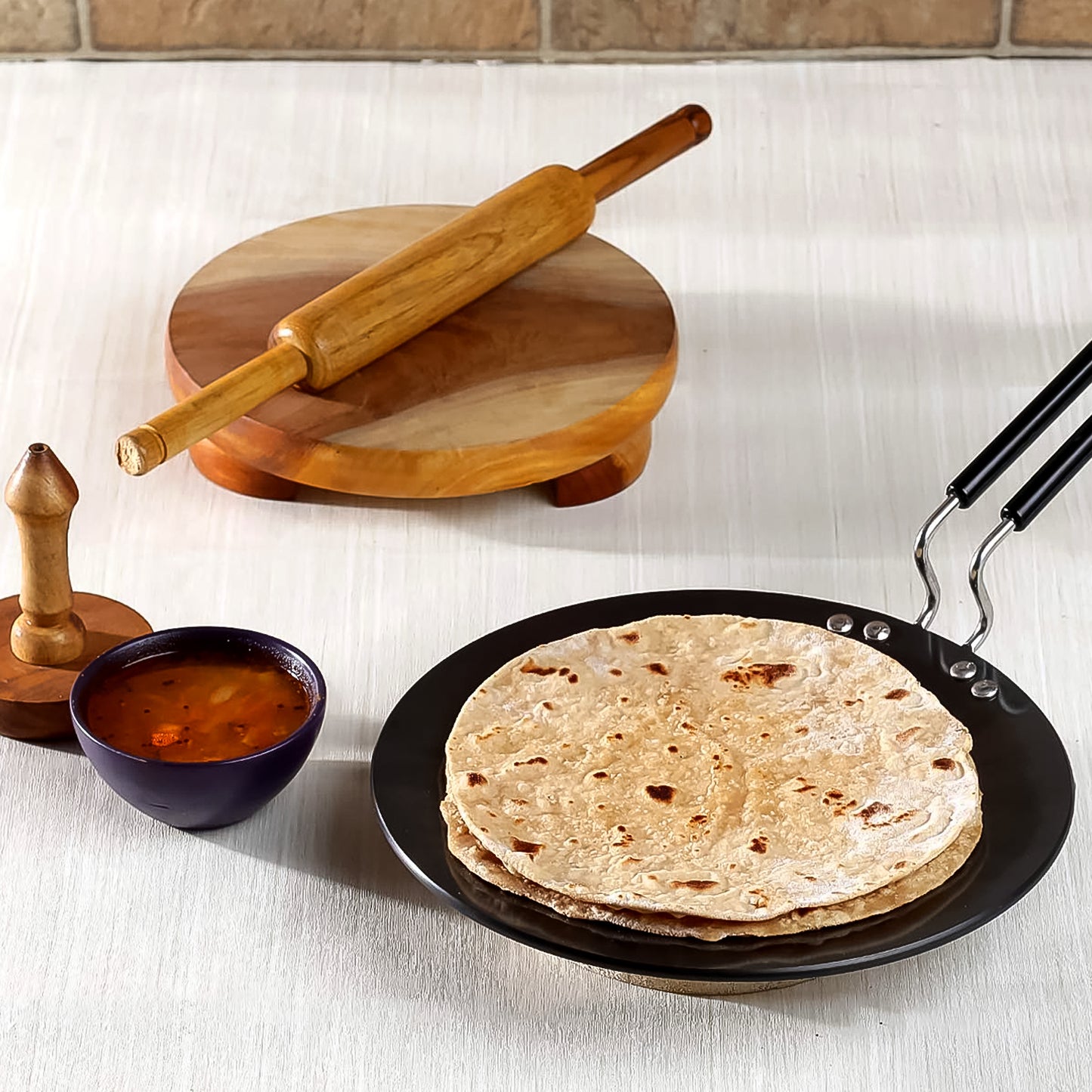 Multi Purpose Aluminium Rays Roti Tawa (10 Inch  3 Mm) - Shop Gharse