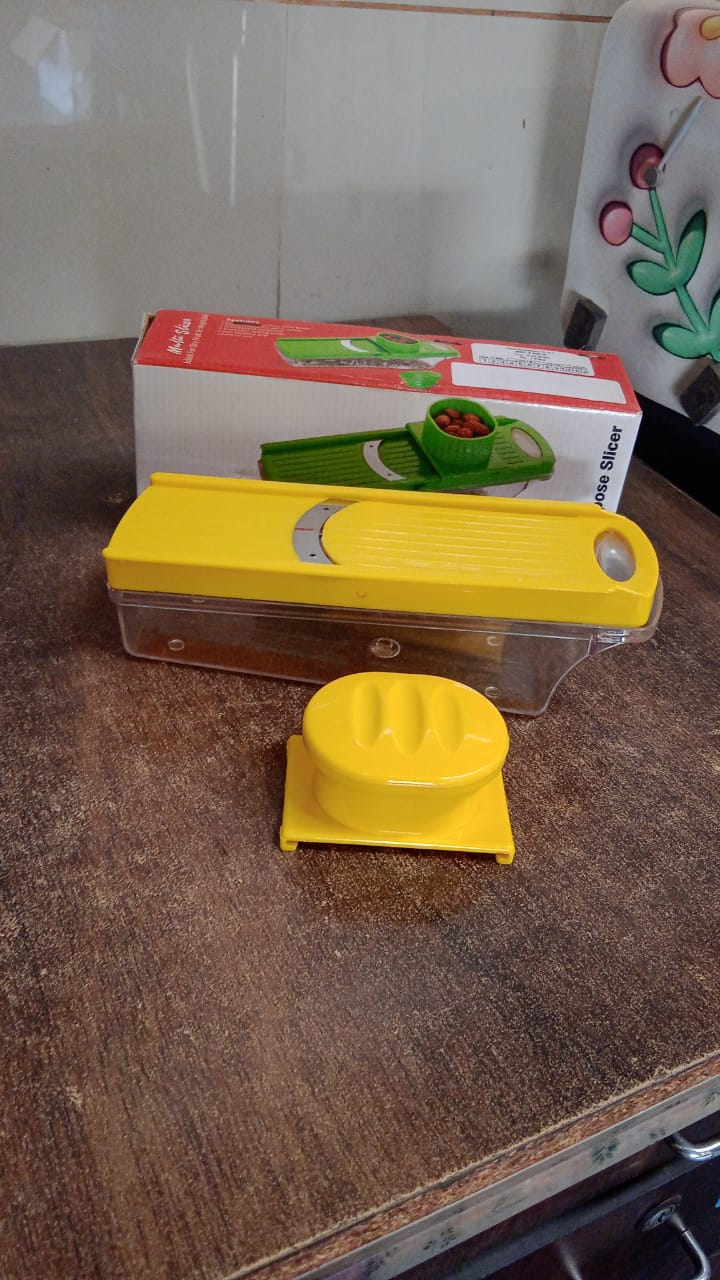 Big Multipurpose Vegetable And Fruit Slicer (Yellow  1 Pc) - Shop Gharse