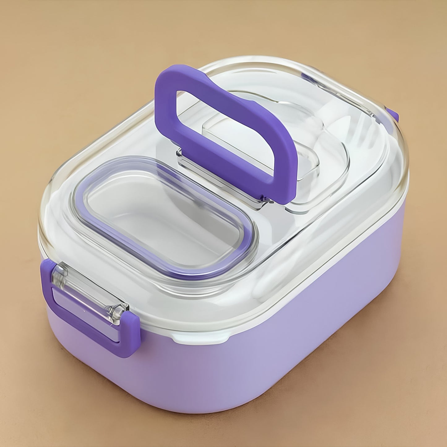 Multi-functional 1 Set Leakproof Lunch Box With Cutlery  Tumbler - Shop Gharse