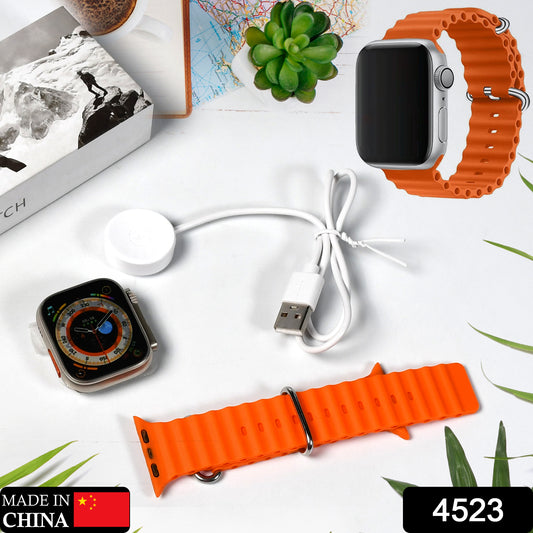 4523 Ultra Seris T800 Smart Watch Men  Female Smartwatch Bluetooth Call Wireless Charge Fitness Bracelet Watch Large 49 Mm Screen Smart Watch - Shop Gharse