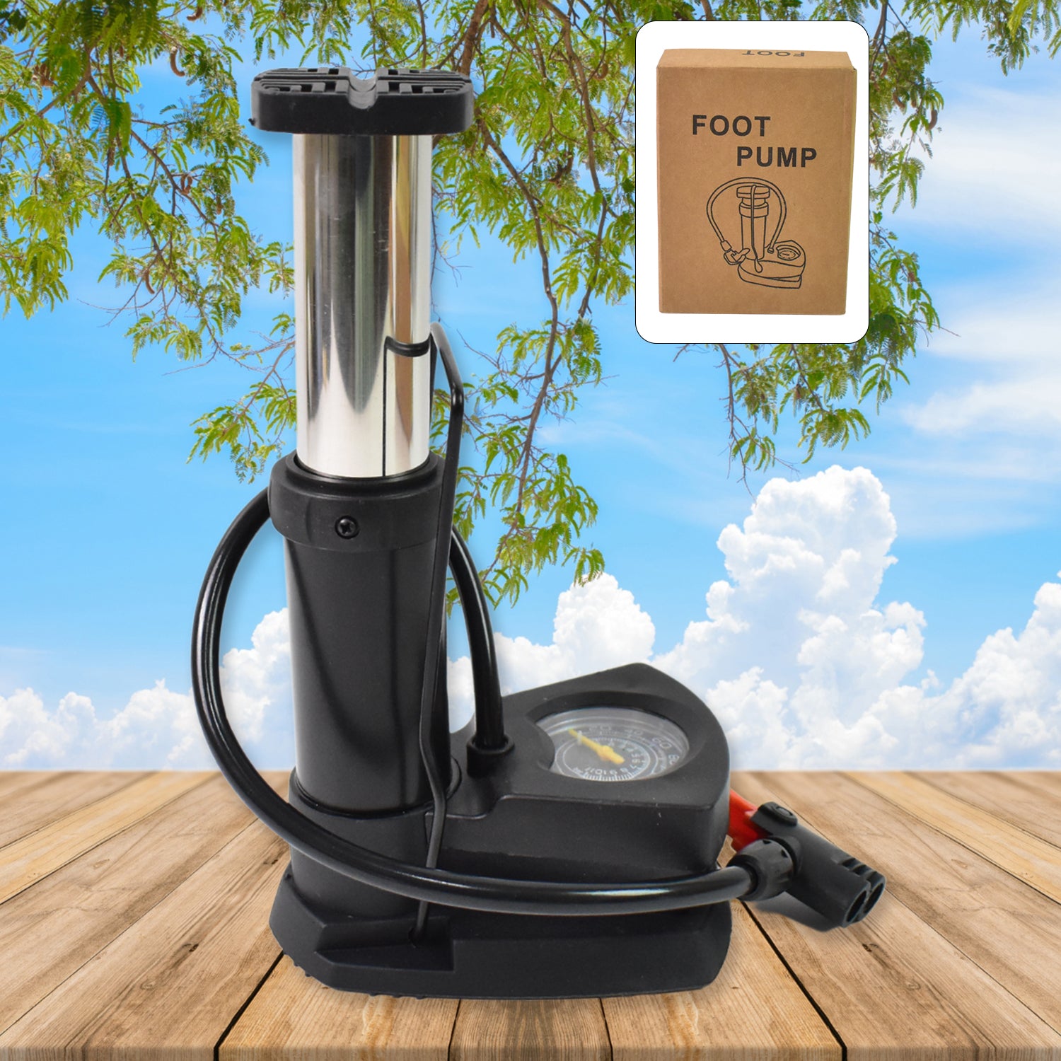 Portable Mini Bike Pump  Cycle Pump Foot (1 Pc) - Shop Gharse