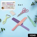 Professional Colorful Kitchen Knives Set (6 Pcs Set) - Shop Gharse