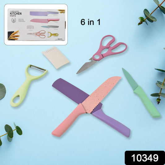 Professional Colorful Kitchen Knives Set (6 Pcs Set) - Shop Gharse