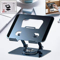 Aluminum Alloy 360rotating Bracket Adjustable Laptop Stand Portable Foldable Ergonomic Laptop Support - Shop Gharse