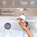 17845 Socket Fan Light Original - Cool Light Led  Ceiling Fans With Lights And Remote Control Replacement For Lightbulb - Bedroom Kitchen Living Room1000 Lumens  5000 Kelvins Cool Leds (Remote Battery Not Included) - Shop Gharse