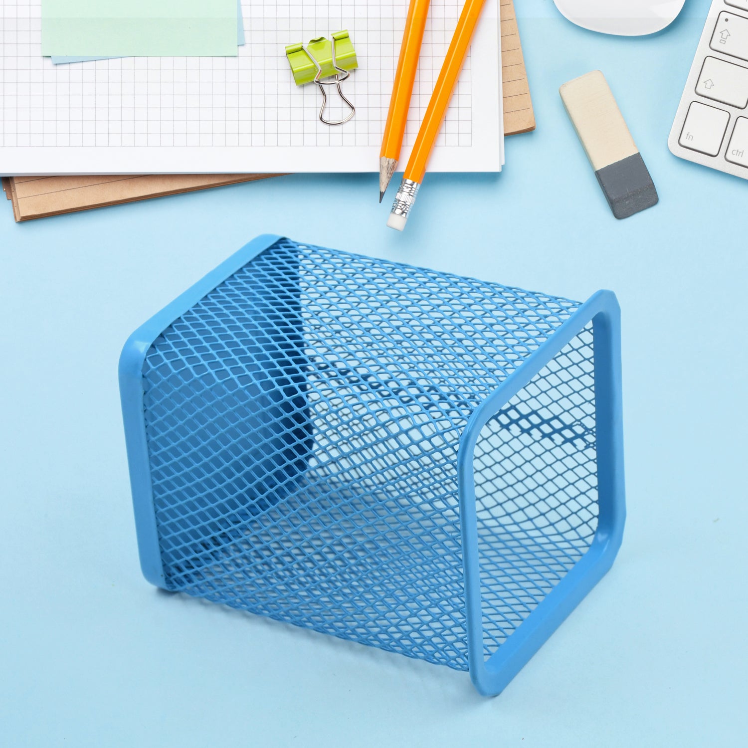 Pen Holder For Desk Metal Mesh Pencil Holder (1 Pc) - Shop Gharse