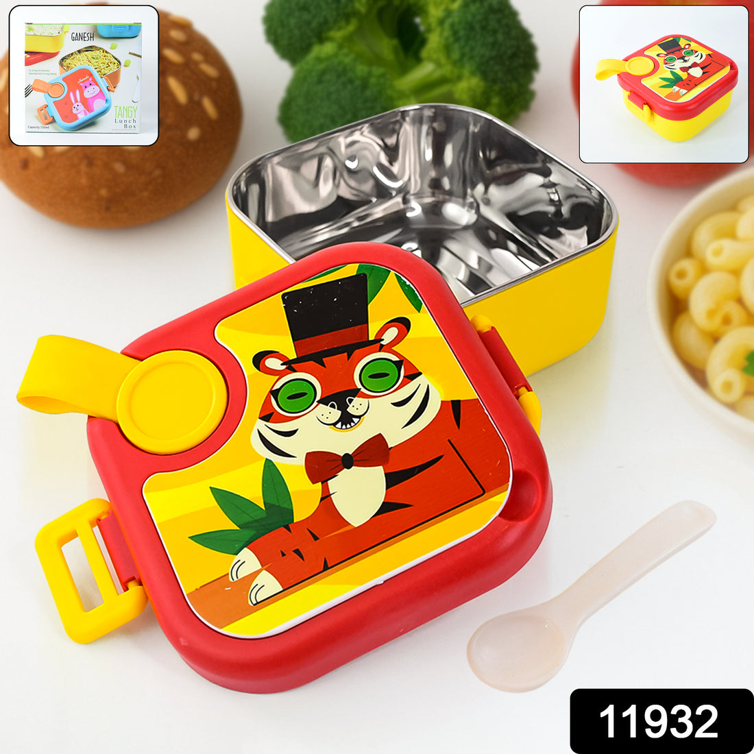 Ganesh Tangy Kids Stainless Steel Lunch Box - Shop Gharse