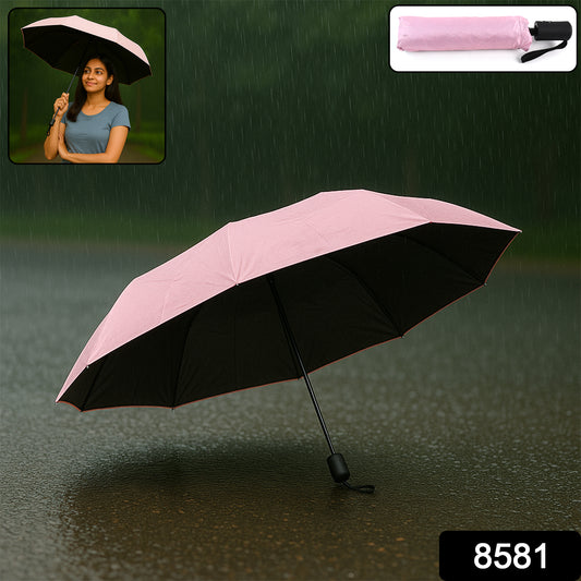 3-fold Umbrella Summer Sun And Rain Protection Foldable Cute Umbrella  Uv Protection Rain Sun Umbrella  Travel Accessories  Umbrella For Children Girls And Boys (1 Pc)