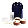 128 Steel Lunch Box Set (4 Pcs Black) - Shop Gharse