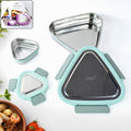 Ganesh Trinity 2-piece Stainless Steel Triangle Lunch Box Set - Shop Gharse