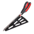 Stainless Steel Pizza Cutter Scissors Plastic Handle With Removable Spatula - Shop Gharse