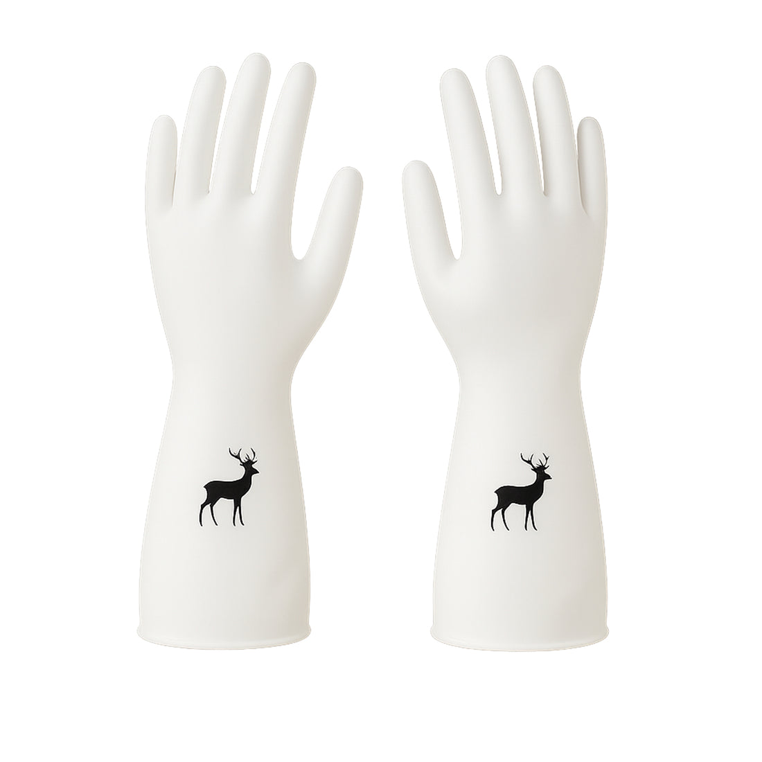 Reusable Deer Print Rubber Cleaning Gloves (1 Pair ) - Shop Gharse