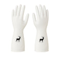 Reusable Deer Print Rubber Cleaning Gloves (1 Pair ) - Shop Gharse