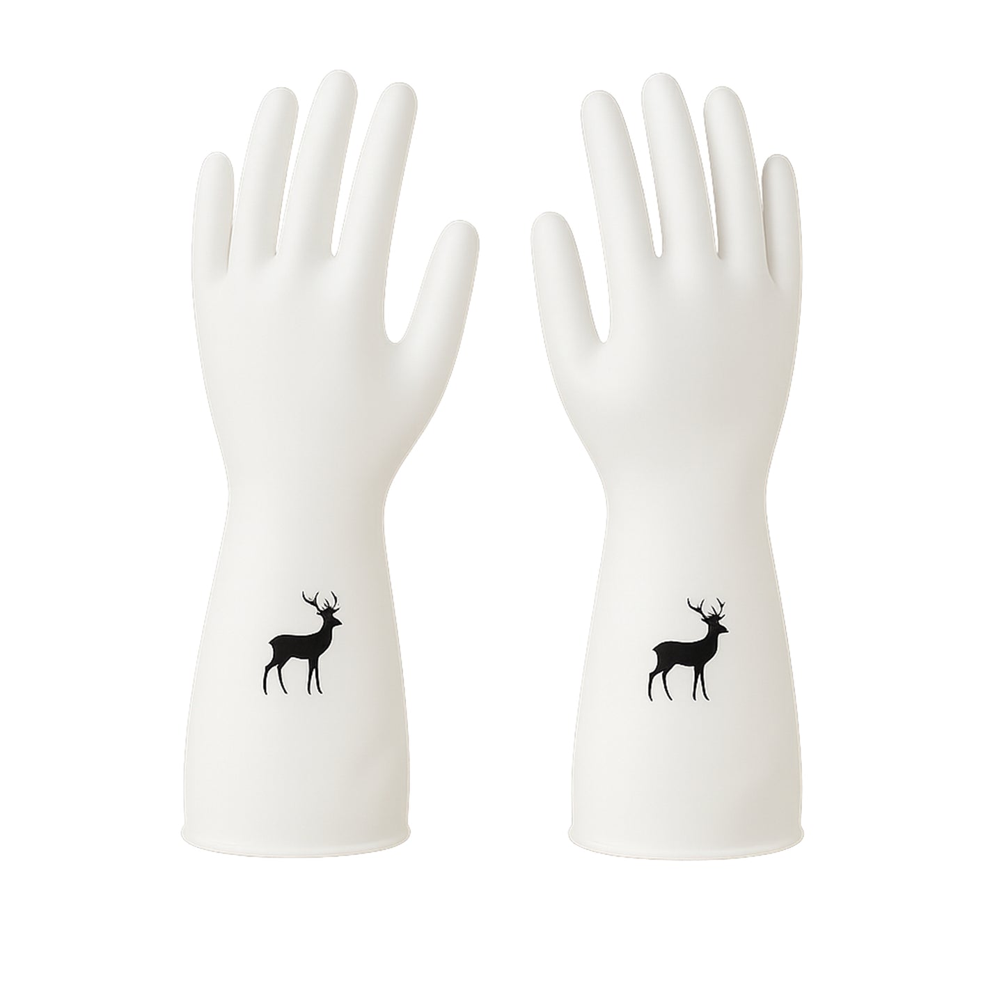 Reusable Deer Print Rubber Cleaning Gloves (1 Pair ) - Shop Gharse