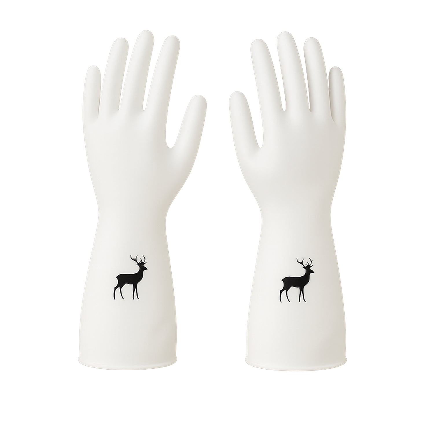 Reusable Deer Print Rubber Cleaning Gloves (1 Pair ) - Shop Gharse