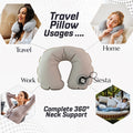 Premium Quality Inflatable Travel Neck Pillow (1 Pc) - Shop Gharse