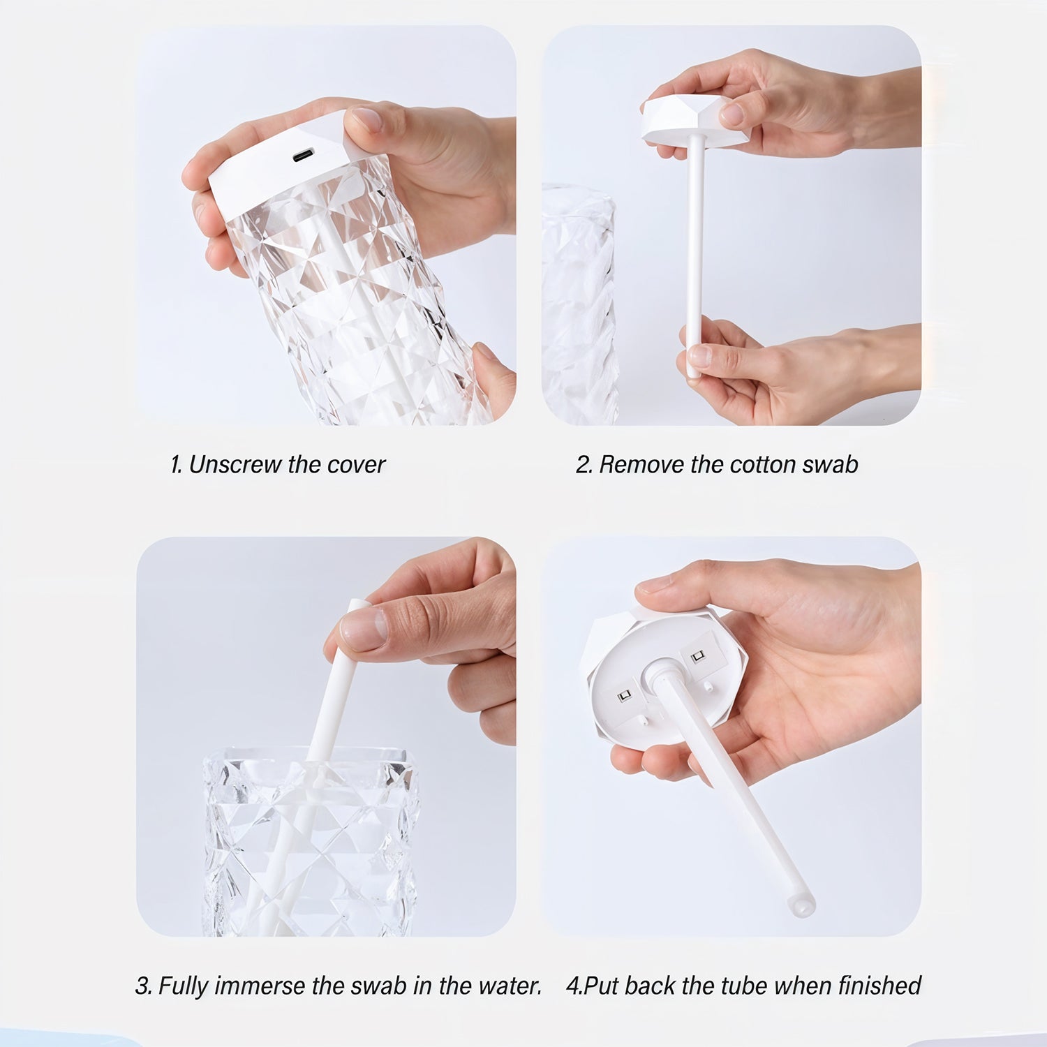 Humidifier With Led Light Approx 400ml - Shop Gharse