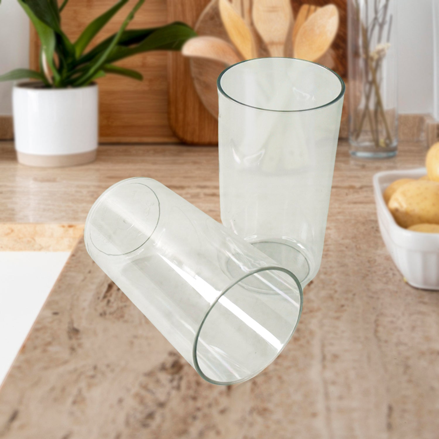 Apex Clear Plastic Tumbler  Glass Set  6-piece Unbreakable - Shop Gharse